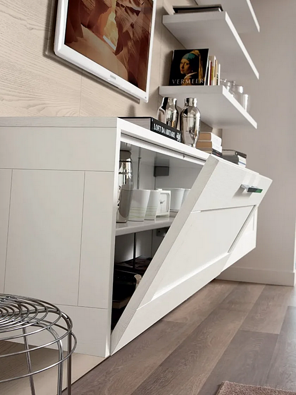 Wandmontierte Aschenbecher aus Esche LUBE CUCINE  08 Fabrik LUBE CUCINE aus Italien. Foto №3