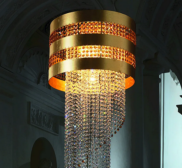 Pendelleuchte mit Swarovski-Kristallen Dafne Euroluce Lampadari Fabrik EUROLUCE LAMPADARi aus Italien. Foto №3