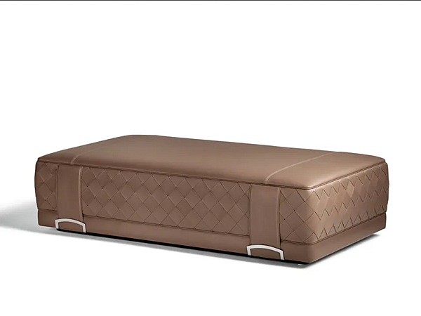 Rechteckiger Lederpouf Grant POLTRONA FRAU Fabrik POLTRONA FRAU aus Italien. Foto №1