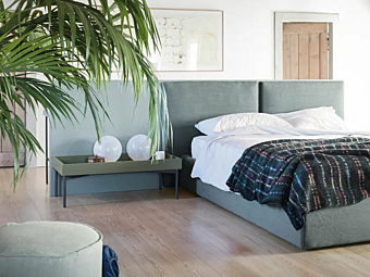 Matratzenkopfteil aus Stoff für Doppelbett NOVAMOBILI Cube System