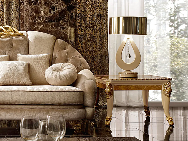 Klassischer quadratischer Couchtisch aus Holz A.R. Arredamenti Harmony 326 Fabrik A.R.ARREDAMENTI SRL aus Italien. Foto №2