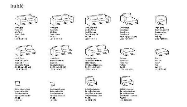 Sofa DITRE ITALIA Bublè comp_02 Fabrik DITRE ITALIA aus Italien. Foto №3