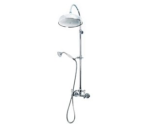 Wandmontierte Duschpaneel mit Handbrause und Kopfbrause Gentry Home Berkeley Wandmontierte Duschpaneel mit Handbrause und Kopfbrause Gentry Home Berkeley Fabrik Gentry Home aus Italien