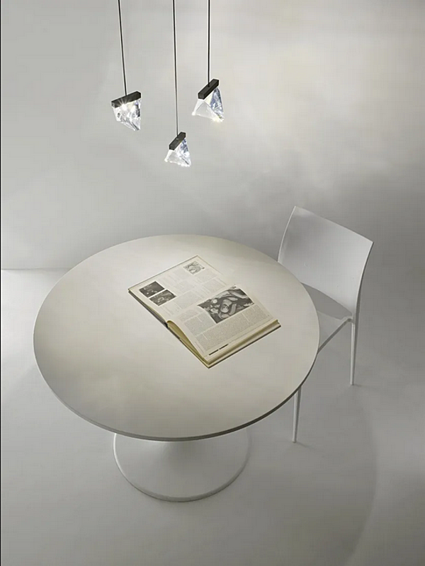LED Kristall Pendelleuchte Tripla 3 Spots Fabbian Fabrik Fabbian aus Italien. Foto №4