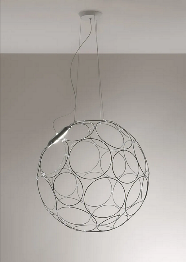 LED Pendelleuchte aus Stahl Fabbian Giro Fabrik Fabbian aus Italien. Foto №5