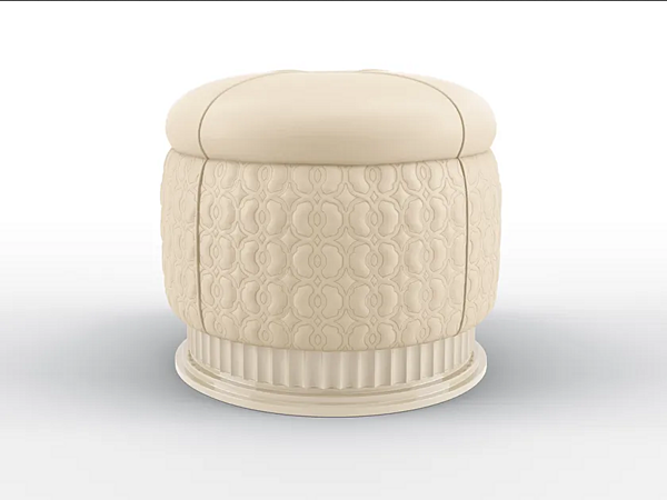 Runder Lederpouf Moon Walt BRUNO ZAMPA 037 Fabrik BRUNO ZAMPA aus Italien. Foto №3