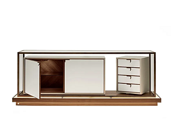 Modularer Kommode aus Holz und Glas GIORGETTI TOWN Modularer Kommode aus Holz und Glas GIORGETTI TOWN Fabrik GIORGETTI aus Italien