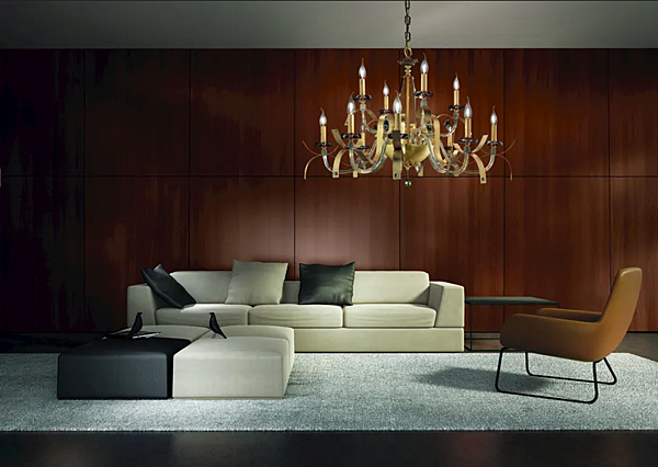 Kronleuchter mit Swarovski-Kristallen Nuage L8 4 Euroluce Lampadari Fabrik EUROLUCE LAMPADARi aus Italien. Foto №2