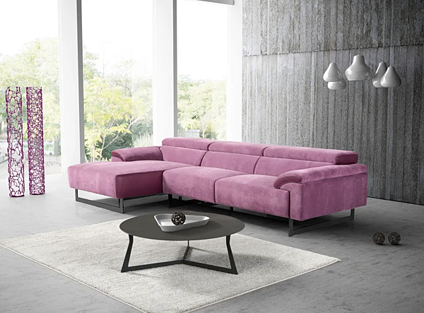 Ecksofa mit Chaiselongue aus Stoff Egoitaliano Malika Fabrik Egoitaliano aus Italien. Foto №3