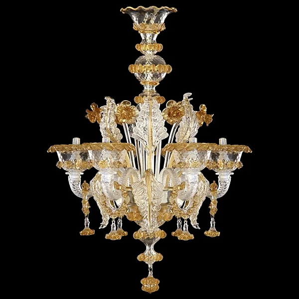 Handgefertigte Murano-Glas-Deckenleuchte Galliano MULTIFORME Fabrik MULTIFORME aus Italien. Foto №2