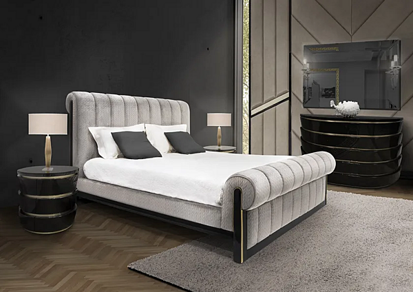 Ovaler Nachttisch mit Schubladen aus Holz FORMITALIA Muzio Fabrik FORMITALIA aus Italien. Foto №5