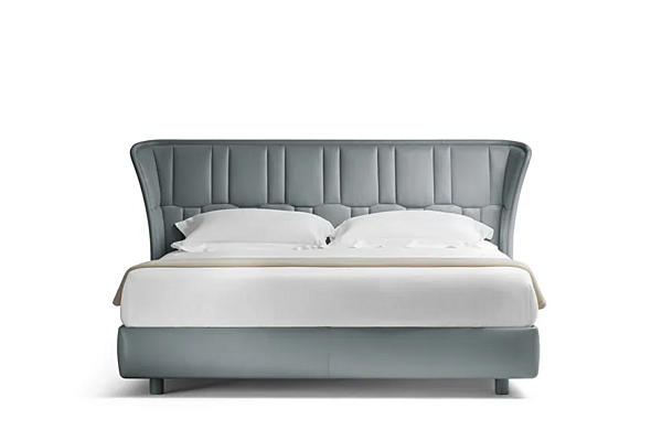 Doppelbett aus Leder mit gepolstertem Kopfteil POLTRONA FRAU LOLA DARLING Fabrik POLTRONA FRAU aus Italien. Foto №2