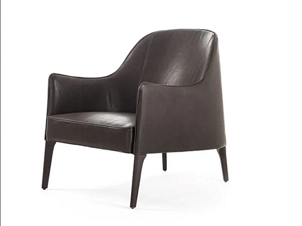 Lederarmchair mit Armlehnen Jackie Frigerio Fabrik Frigerio aus Italien. Foto №1