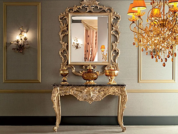 Rechteckiger Konsolentisch aus Massivholz MODENESE GASTONE 12611 Fabrik MODENESE GASTONE aus Italien. Foto №1