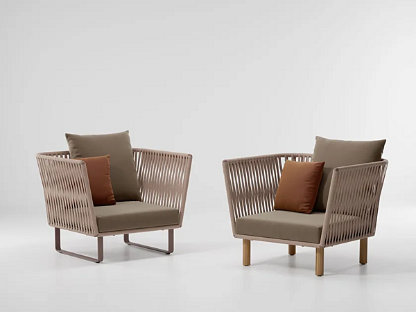 Gartenarmchair mit Armlehnen aus Aluminium KETTAL Bitta Fabrik KETTAL aus Italien. Foto №6