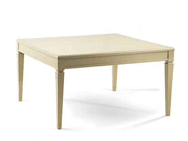 Erweiterbarer quadratischer Esstisch aus Massivholz MARIONI Berlino 02097 Fabrik MARIONI aus Italien. Foto №1