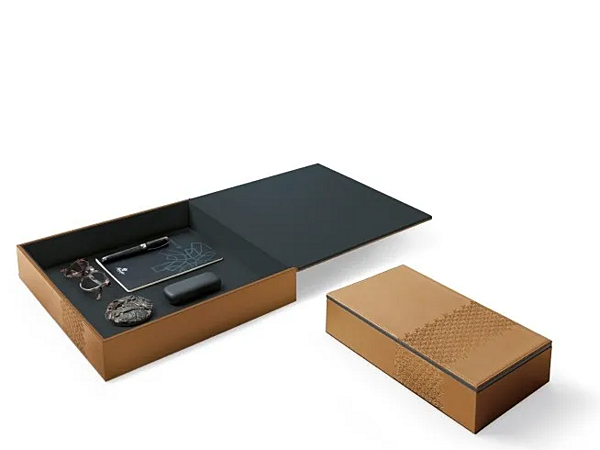 Leder Aufbewahrungsbox GIORGETTI GA467G, GA466G Fabrik GIORGETTI aus Italien. Foto №6