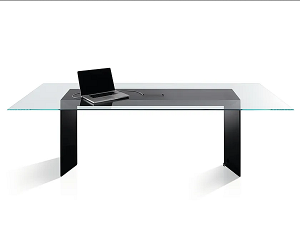 Schreibtisch aus Holz und Glas Dolm Gallotti&Radice Fabrik Gallotti & Radice aus Italien. Foto №1
