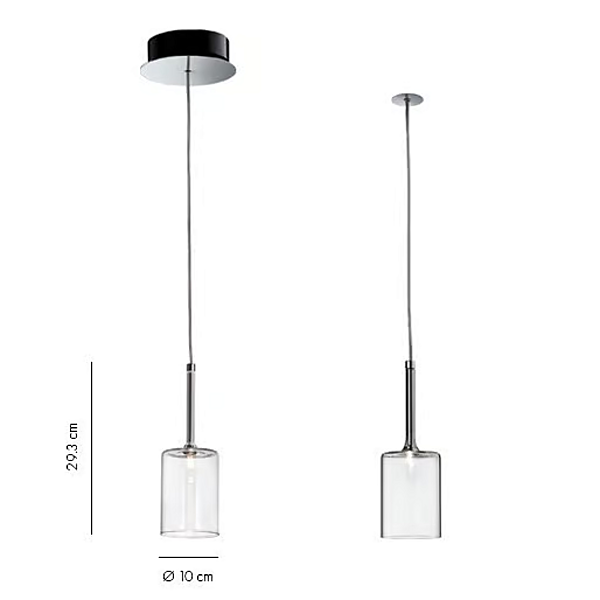 Halogen Kristall Pendelleuchte Spillray AXOLIGHT SP SPILL P, SP SPILL M, SP SPILL G Fabrik Axolight aus Italien. Foto №15