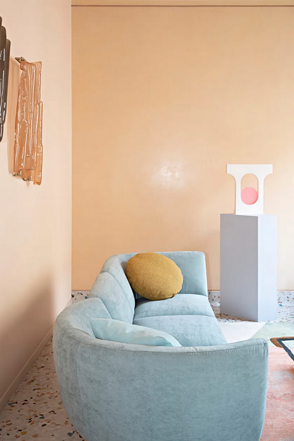 Ecksofa aus Stoff mit weicher Rückenlehne Saba Rendez Vous Fabrik SABA aus Italien. Foto №6