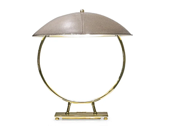 Tischlampe aus Leder FORMITALIA HELMET