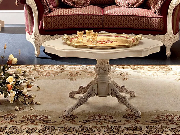 Ovaler niedriger Couchtisch aus Holz Modenese Luxury Interiors 13651 Fabrik MODENESE GASTONE aus Italien. Foto №1