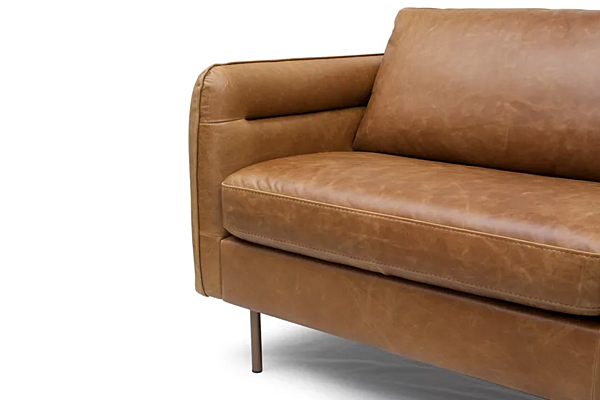 Zweisitzer Ledersofa Eleganz Marinelli Home M1347 Fabrik Marinelli Home aus Italien. Foto №3