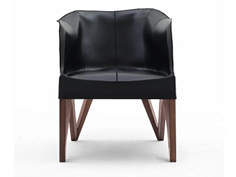 Leder Sessel mit Armlehnen GIORGETTI Mobius