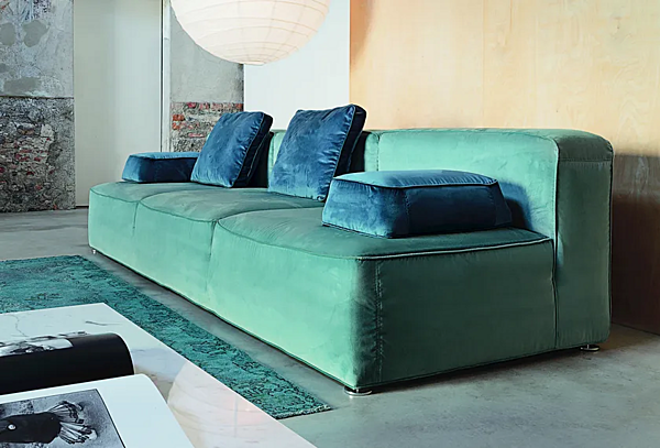 Ecksofa aus Stoff oder Leder VIBIEFFE 275 Glam Fabrik VIBIEFFE aus Italien. Foto №5