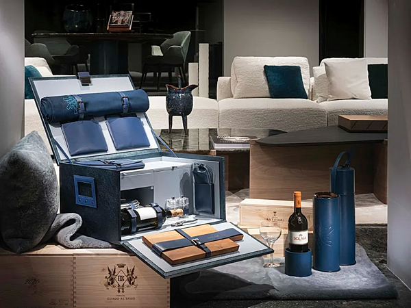 Leder Flaschenregal Filare 24 GIORGETTI Fabrik GIORGETTI aus Italien. Foto №7