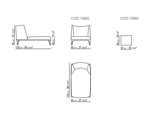 Daybed mit gepolstertem Rücken FLEXFORM Dragonfly Fabrik FLEXFORM aus Italien. Foto №2