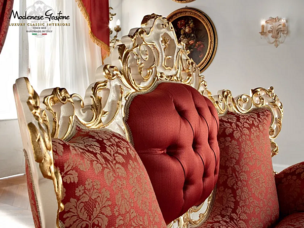 Zweisitzer Sofas aus Stoff Modenese Luxury Interiors 12409 Fabrik MODENESE GASTONE aus Italien. Foto №3