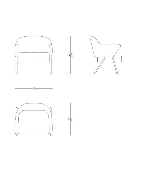 Sessel ROSSATO 09-PL03 Fabrik ROSSATO aus Italien. Foto №7