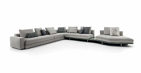 Ecksofa aus Stoff mit obitener Rückenlehne Frigerio VIEW Fabrik Frigerio aus Italien. Foto №14