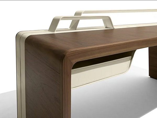 Rechteckiger Schreibtisch mit Schubladen aus Holz GIORGETTI ALMA Fabrik GIORGETTI aus Italien. Foto №2