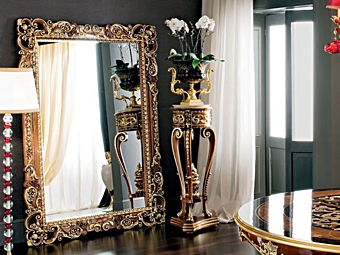Freistehender Wandspiegel mit Rahmen Modenese Luxury Interiors 12647 Freistehender Wandspiegel mit Rahmen Modenese Luxury Interiors 12647 Fabrik MODENESE GASTONE aus Italien