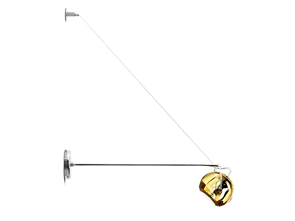 Verstellbare Wandlampe aus Metall Fabbian Beluga Farbe Fabrik Fabbian aus Italien. Foto №4