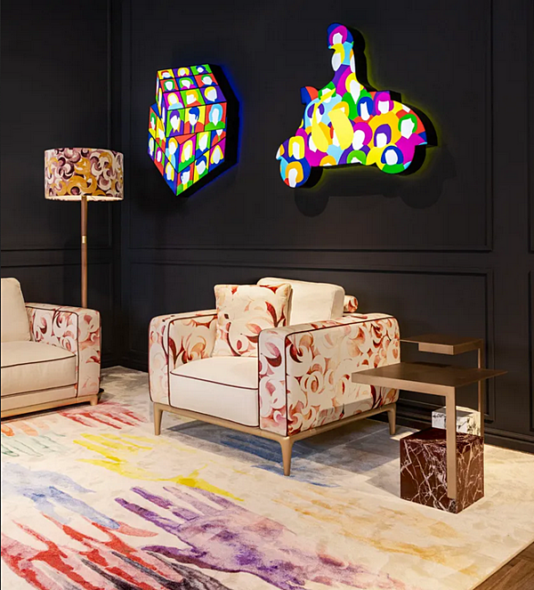 Stoffarmchair mit Armlehnen Moon H FORMITALIA -Armchair-A Fabrik FORMITALIA aus Italien. Foto №4