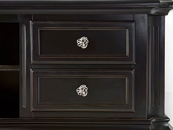Niedriger TV-Schrank aus Holz MARIONI Eye TV Cabinet 02076 Fabrik MARIONI aus Italien. Foto №3