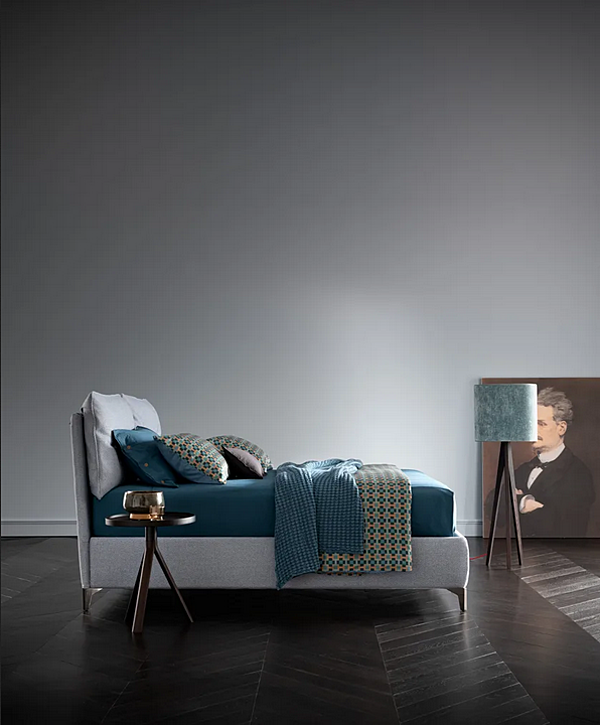 Doppelbett mit gepolsterter Rückenlehne aus Stoff Altrenotti Mikonos Fabrik Altrenotti aus Italien. Foto №3