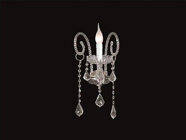 Wandleuchte mit Swarovski-Kristallen Epoca A1 Euroluce Lampadari Fabrik EUROLUCE LAMPADARi aus Italien. Foto №1