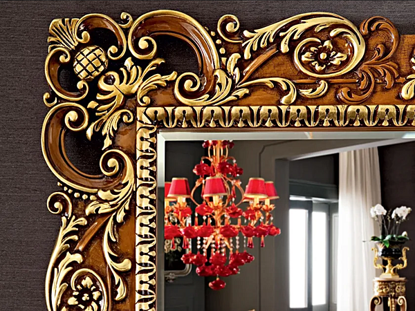 Freistehender Wandspiegel mit Rahmen Modenese Luxury Interiors 12647 Fabrik MODENESE GASTONE aus Italien. Foto №3