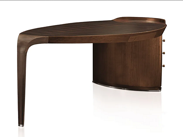 Holz-Schreibtisch mit Schubladen GIORGETTI Erasmo Fabrik GIORGETTI aus Italien. Foto №4