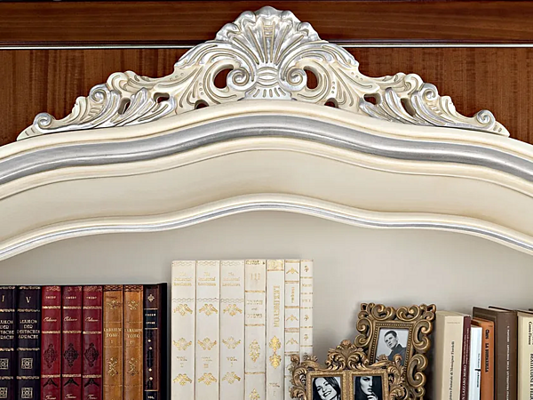 Freistehendes Bücherregal mit TV-Ständer aus Holz Modenese Luxury Interiors 13301 Fabrik MODENESE GASTONE aus Italien. Foto №2