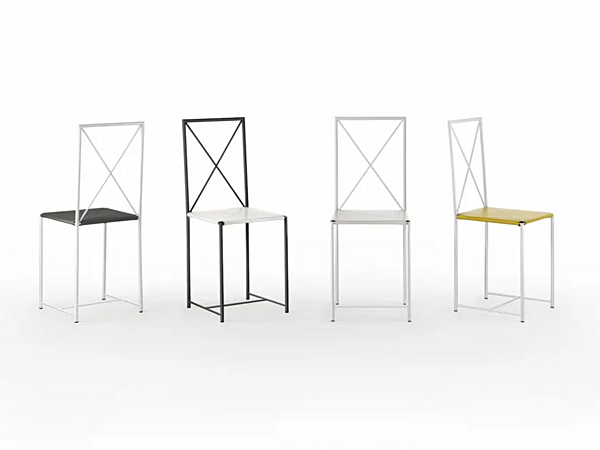 Metallstuhl mit offener Rückenlehne Moka FLEXFORM Fabrik FLEXFORM aus Italien. Foto №1