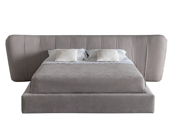 Doppelbett mit gepolstertem Kopfteil Royale Stripe CASAMILANO Fabrik CASAMILANO aus Italien. Foto №1