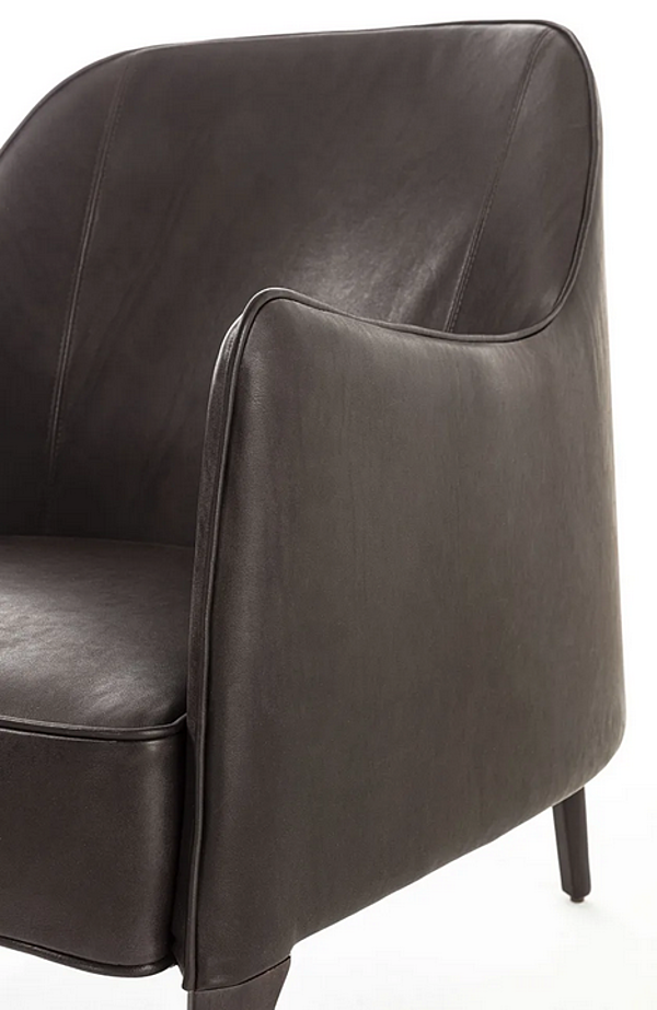 Lederarmchair mit Armlehnen Jackie Frigerio Fabrik Frigerio aus Italien. Foto №6