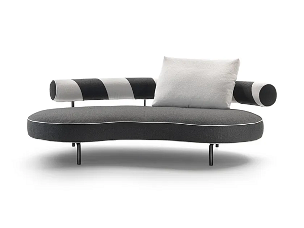 Kurvenförmiges Stoffsofa Supermax FLEXFORM Fabrik FLEXFORM aus Italien. Foto №1