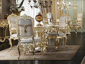 Polsterstuhl aus Stoff Modenese Luxury Interiors 15505 Fabrik MODENESE GASTONE aus Italien