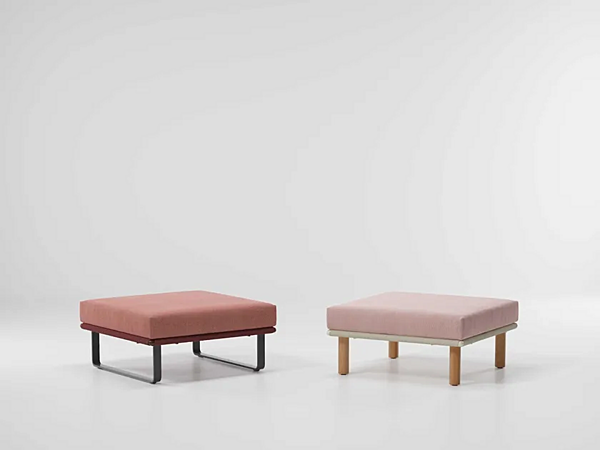 Quadratischer Gartenfußhocker aus Stoff KETTAL Bitta Fabrik KETTAL aus Italien. Foto №2